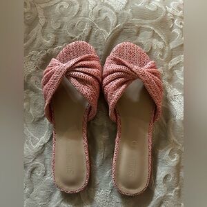 Silent D (Anthropologie) Pink Flat Sandals